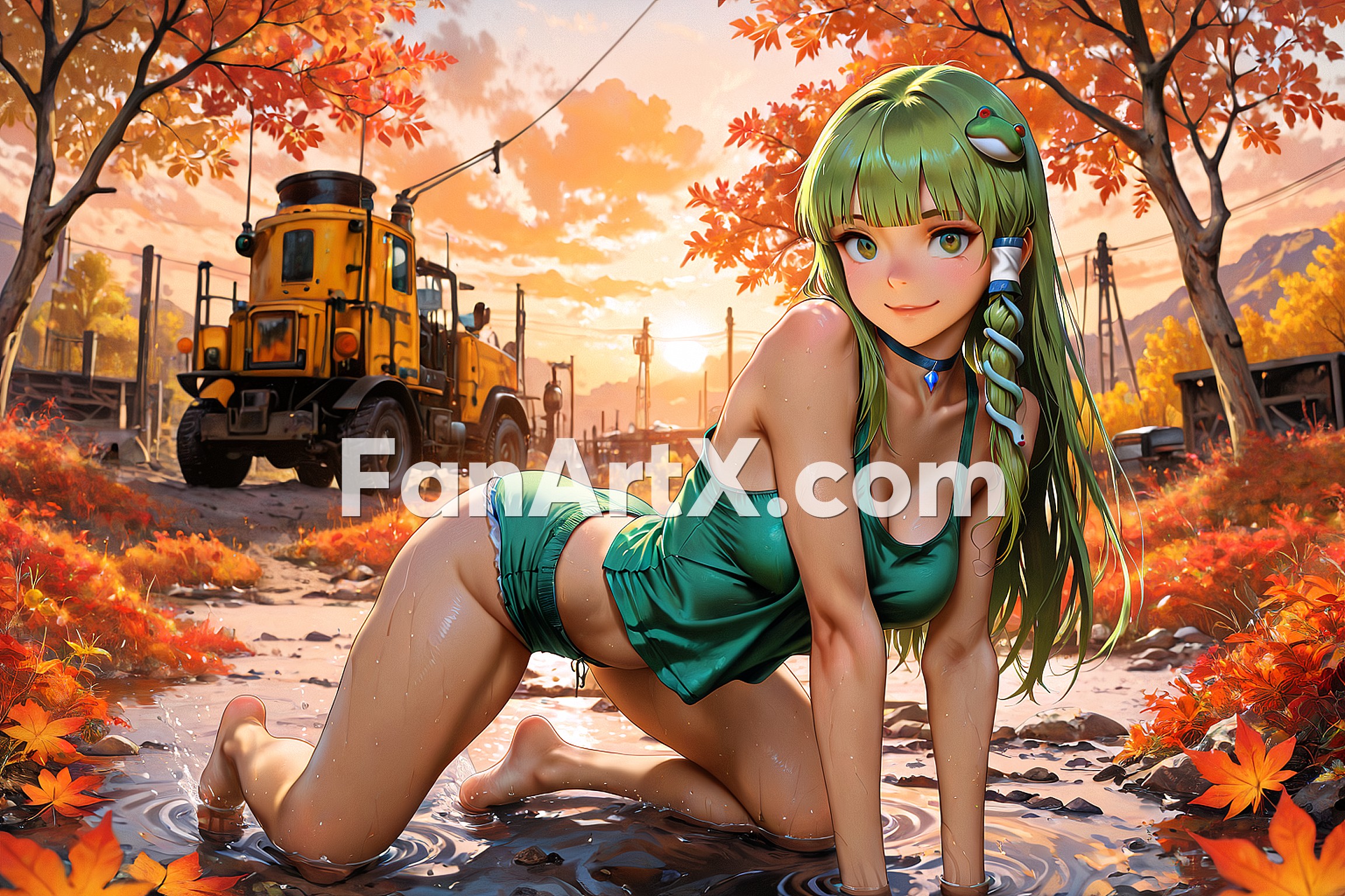 Kochiya Sanae Touhou project Fanart 5260237
